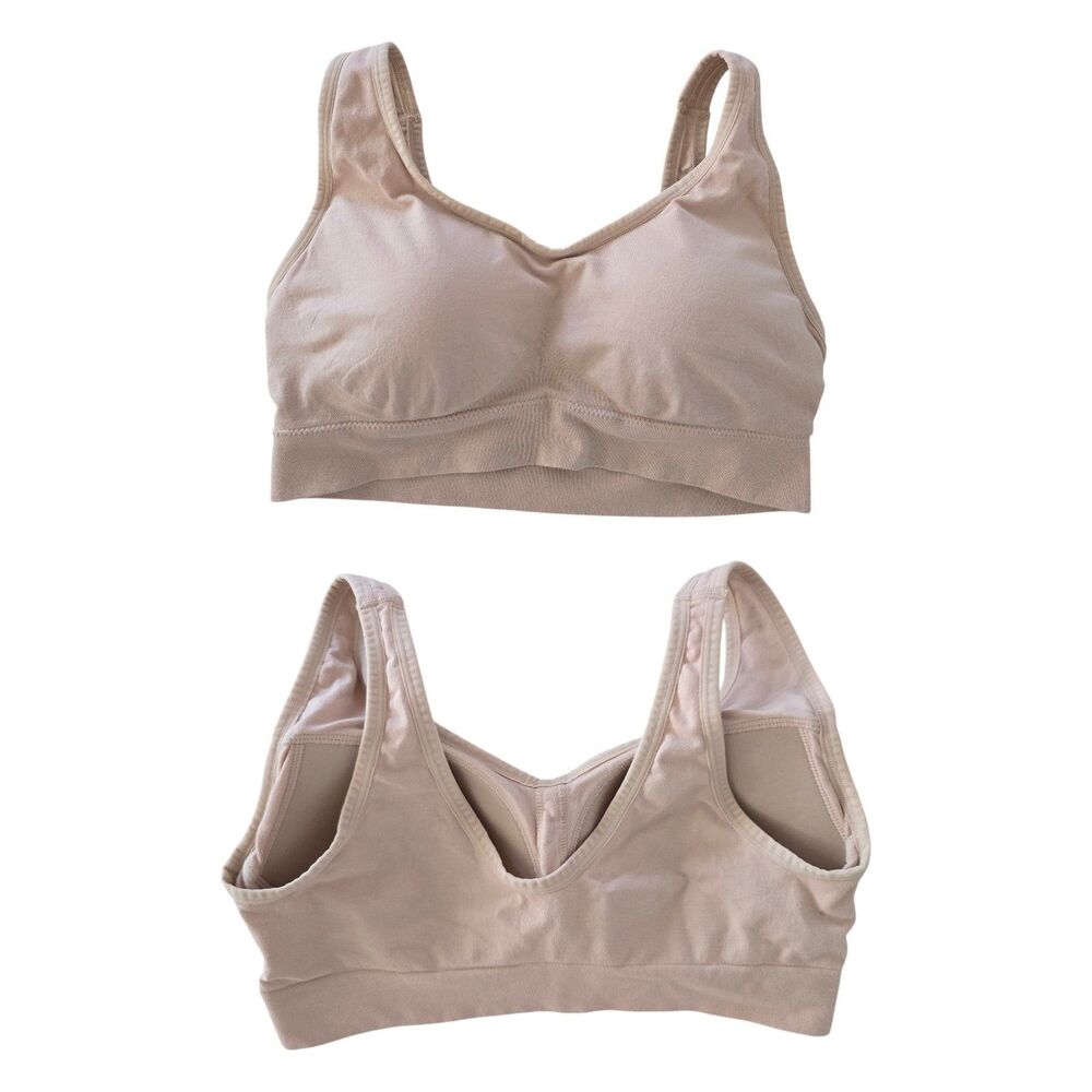 Jockey Generation Seamfree Back Smoothing Bralette Nude Beige Large Wireless Bra - Picture 5 of 5